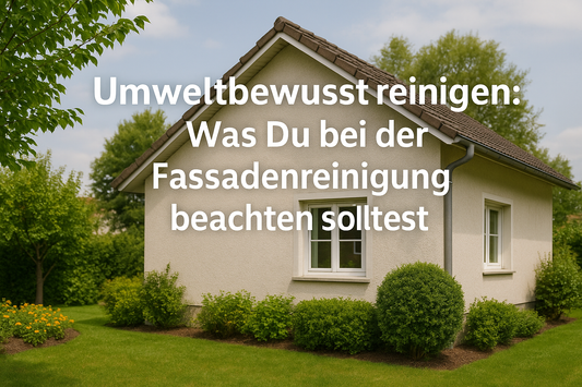 Umweltbewusst reinigen: Was Du bei der Fassadenreinigung beachten solltest