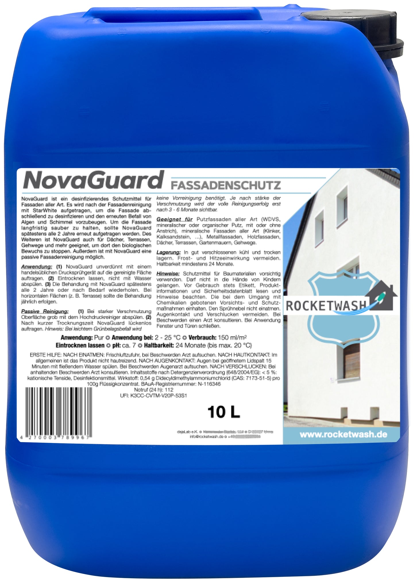 NovaGuard - Fassadenschutz (10 Liter Kanister)